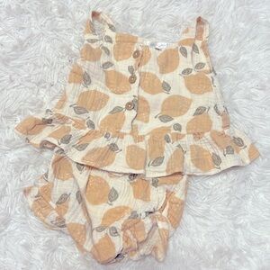 Emily and Oliver | 2 Piece Lemon Gauze Outfit (18 Months)